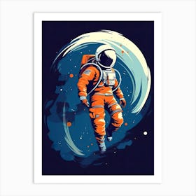 Cosmic Majesty: Astronaut's Presence Art Print