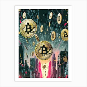 Bitcoin City 1 Art Print