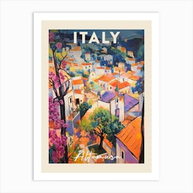 Altamura Italy 4 Fauvist Painting  Travel Poster Art Print