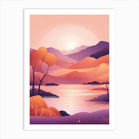 Landscape 2 VECTOR ART Art Print