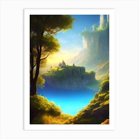 Fantasy Landscape Painting 3 Art Print