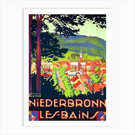 Niederbronn, Les Bains, France Art Print