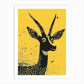 Yellow Antelope 4 Art Print