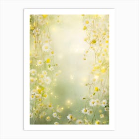 Daisy Flower Background 2 Art Print