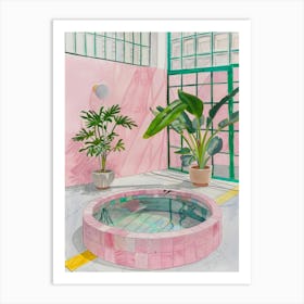 Pink Pool 10 Art Print