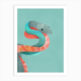 Snake Illustration 3 Art Print