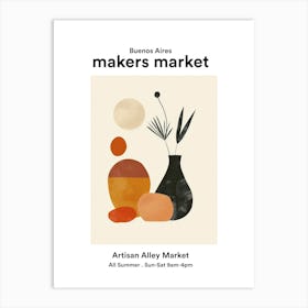 Buenos Aires Artisan Alley Market 2 Art Print