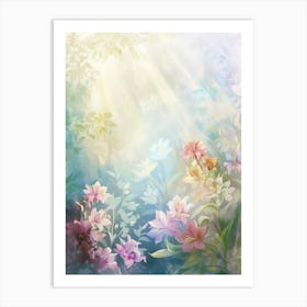 Floral Background Stock Photo Art Print