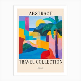 Abstract Travel Collection Poster Bermuda 4 Art Print