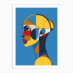 Abstract Portrait Of A Woman 88 Art Print