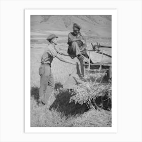 Untitled Photo, Possibly Related To Neighboring Farmer Asking One Of The Members Of The Olsen Cooperative Art Print