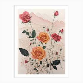 Roses Charms Art Print