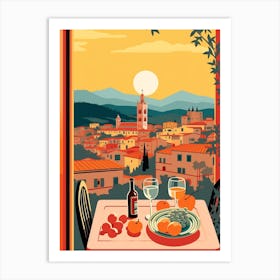 Italy 4 Travel Illustration Art Print