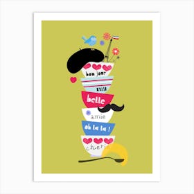 Bon Jour Art Print