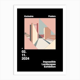 Impossible Landscapes Exhibition Archive Poster 21 Art Print