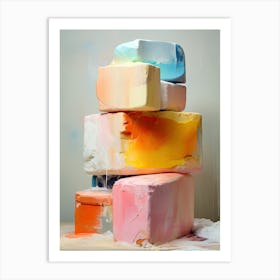 Stacks Of Soap, Stones Art Art Print