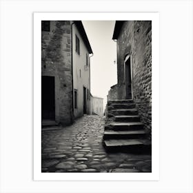 Cortona, Italy,  Black And White Analogue Photography  3 Art Print