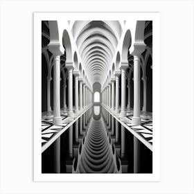 Geometric Reflections Abstract 11 Art Print