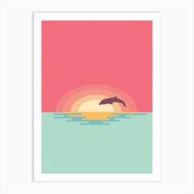 Dolphin In The Water Art Print