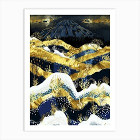 Snowy Mountains 10 Art Print