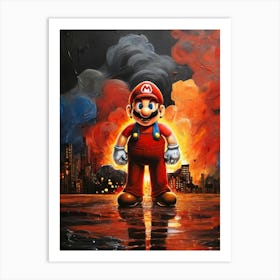 Mario Bros 5 Art Print