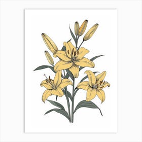 Yellow Lily 3 Art Print