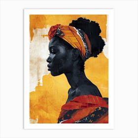 Sahara Serenade; Boho|The African Woman Series Art Print