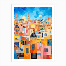 Barcelona Spain 3 Fauvist Painting Art Print