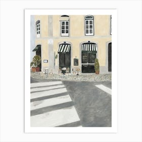 Lisbon Coffee Corner Art Print