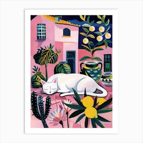 Cat In The Garden 9 Art Print