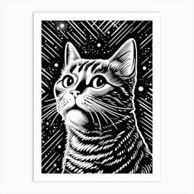 Nebula Furshine, Psychedelic Cats series Art Print