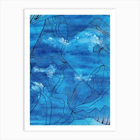 Waves Series - Pourquoi painted by Paoling Rees Art Print