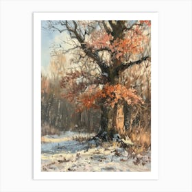 Tree In The Snow 3 Art Print