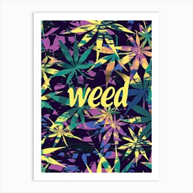 Marijuana Mosaic Art Print