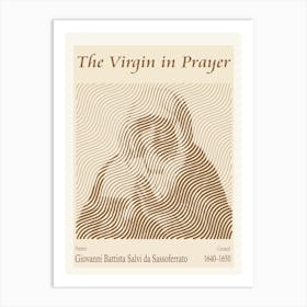 The Virgin In Prayer – Giovanni Battista Salvi Da Sassoferrato (C 1640–1650) Art Print