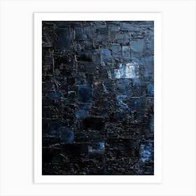 Blue Wall Art Art Print