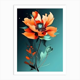 Abstract Flower 10 Art Print