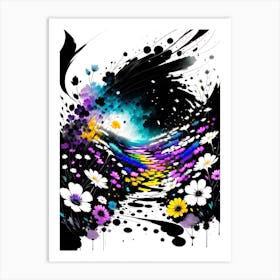 Abstract Flower Painting 2 Art Print