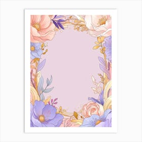 Floral Frame 8 Art Print