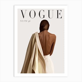 Woman Illustration Vogue Cover Art Print