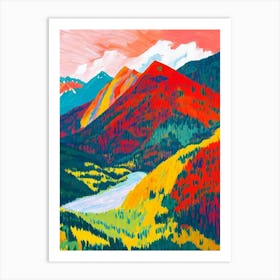 Vanoise National Park 1 France Abstract Colourful Art Print