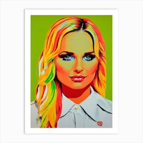 Miranda Lambert Colourful Pop Art Art Print