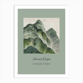 Landscapes Of Japan Mount Kinpu 55 Art Print