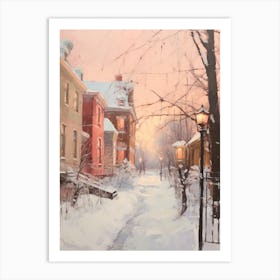 Dreamy Winter Painting St Louis Missouri Art Print