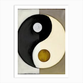 Yin Yang 2, Symbol Abstract Painting Art Print