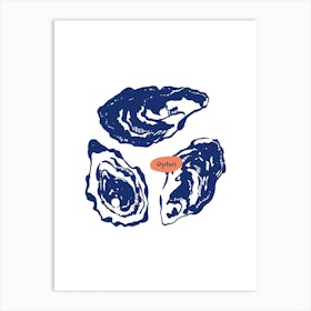 Oysters Art Print