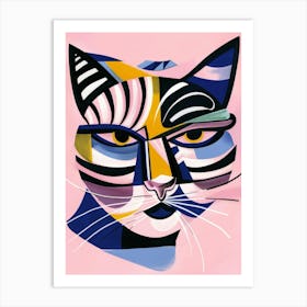 Abstract Cat 9 Art Print