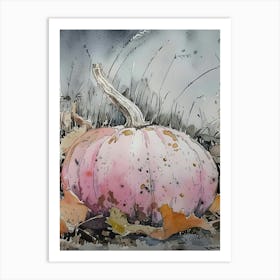 Pumpkins In The Grass 1 Art Print