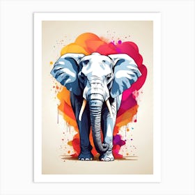 Elephant Vector Illustration Art Print