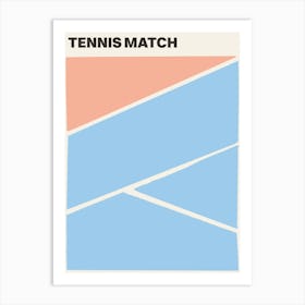 Tennis Match Art Print